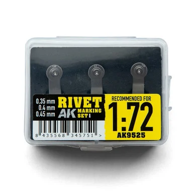 AK Interactive AK9525 Rivet Marking Set 1 1/72