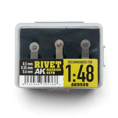 AK Interactive AK9526 Rivet Marking Set 2 1/48
