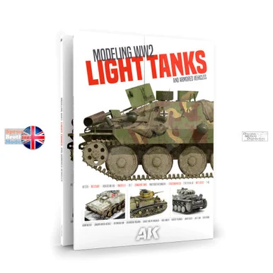 AKI130020 AK Interactive - Modeling WW2 Light Tanks and Armored Vehicles