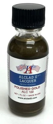 ALC122: ALC-122 1oz. Bottle Polished Gold Lacquer
