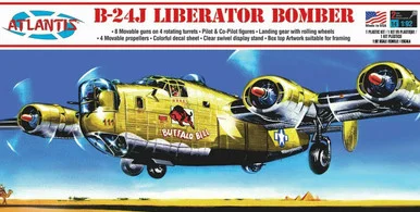 1/92 Atlantis B-24J Liberator Bomber Buffalo Bill Models Plastic Model Kit