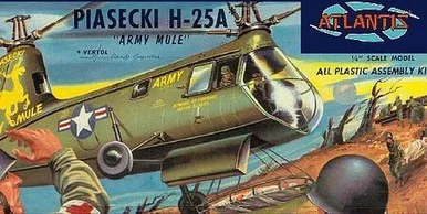 1/48 Atlantis Models H25A Army Mule Helicopter (formerly Aurora) (Re-Issue)