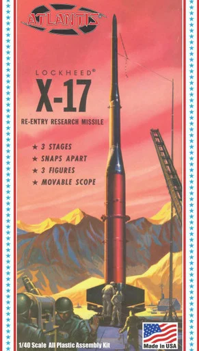 1/40 Atlantis Models X-17 Re-Entry Research Missile USAF