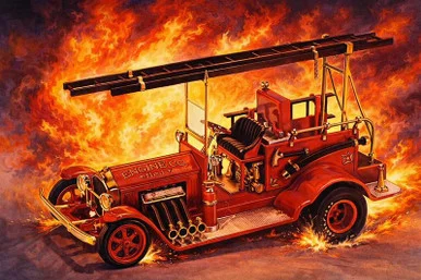 1/24 Atlantis Tom Daniel Fire Iron Old Time Fire Engine Show Rod - PREORDER