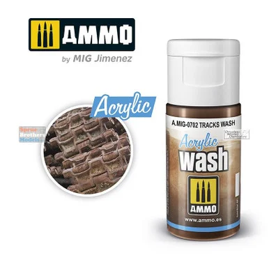 AMM0702 AMMO by Mig Acrylic Wash - Tracks Wash (15ml)