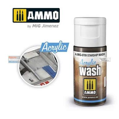 AMM0709 AMMO by Mig Acrylic Wash - Starship Wash (15ml)