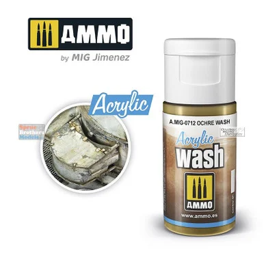 AMM0712 AMMO by Mig Acrylic Wash - Ochre Wash (15ml)