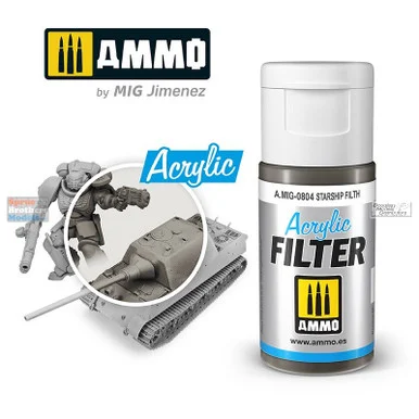 AMM0804 AMMO by Mig Acrylic Filter - Starship Filth (15ml)