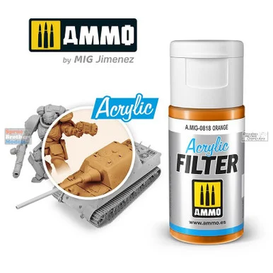 AMM0818 AMMO by Mig Acrylic Filter - Orange (15ml)