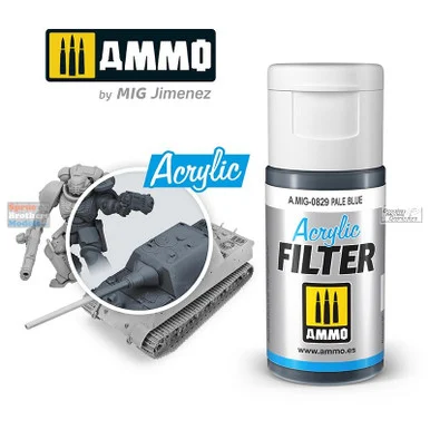 AMM0829 AMMO by Mig Acrylic Filter - Pale Blue (15ml)