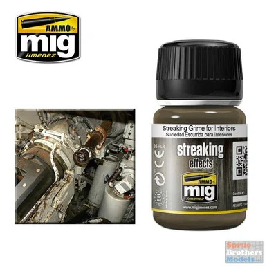 AMM1200 AMMO by Mig - Streaking Grime for Interiors (35ml)