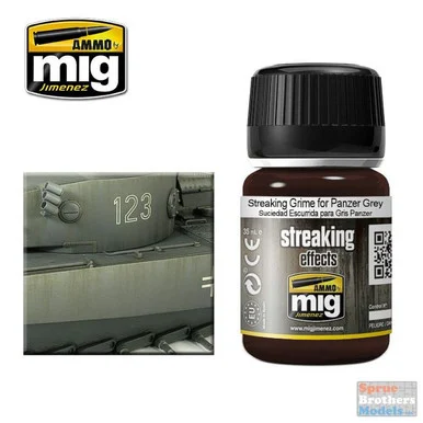 AMM1202 AMMO by Mig - Streaking Grime for Panzer Grey (35ml)