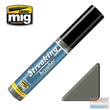 AMM1251 AMMO by Mig Streaking Brusher - Cold Dirty Grey