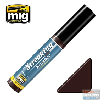 AMM1252 AMMO by Mig Streaking Brusher - Red Brown