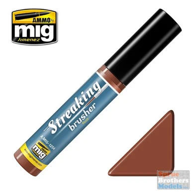 AMM1254 AMMO by Mig Streaking Brusher - Rust