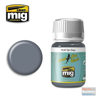 AMM1610 AMMO by Mig - Panel Line Wash: Tan Grey
