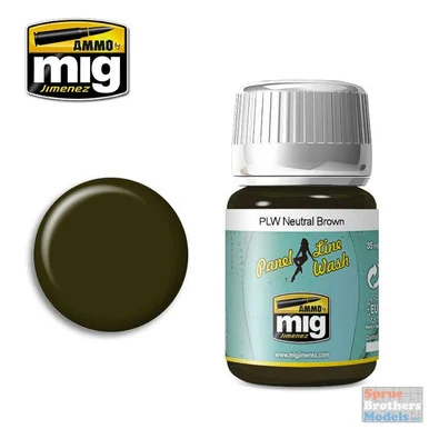 AMM1614 AMMO by Mig - Panel Line Wash: Neutral Brown