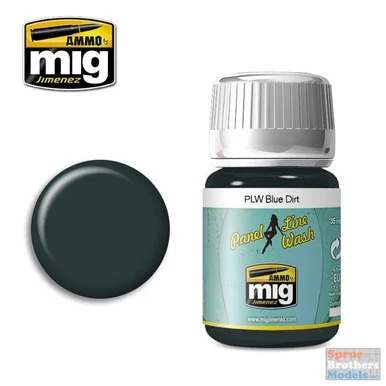 AMM1619 AMMO by Mig - Panel Line Wash: Blue Dirt