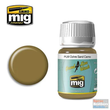 AMM1622 AMMO by Mig - Panel Line Wash: Ochre for Sand Camo