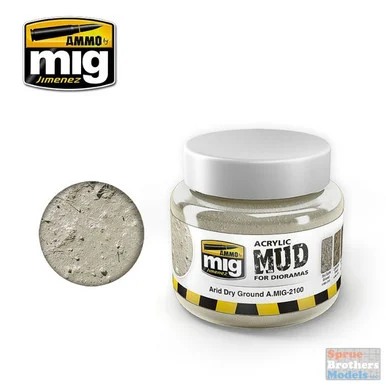 AMM2100 AMMO by Mig Acrylic Mud for Dioramas - Arid Dry Ground