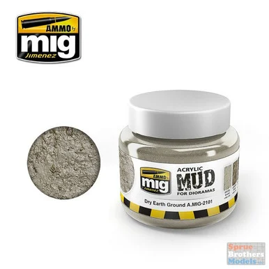 AMM2101 AMMO by Mig Acrylic Mud for Dioramas - Dry Earth Ground