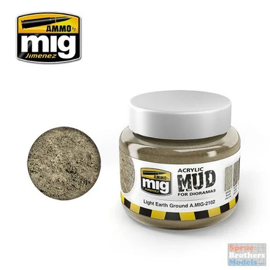 AMM2102 AMMO by Mig Acrylic Mud for Dioramas - Light Earth Ground