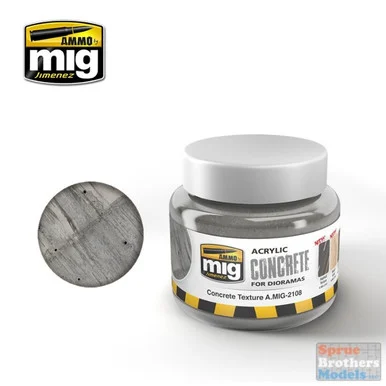 AMM2108 AMMO by Mig Acrylic Concrete for Dioramas - Concrete Texture