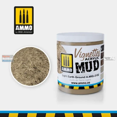AMM2152 AMMO by Mig Acrylic Mud for Vignettes - Light Earth Ground (100ml)