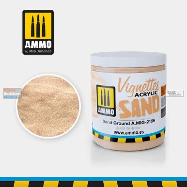 AMM2156 AMMO by Mig Acrylic Sand for Vignettes - Sand Ground (100ml)