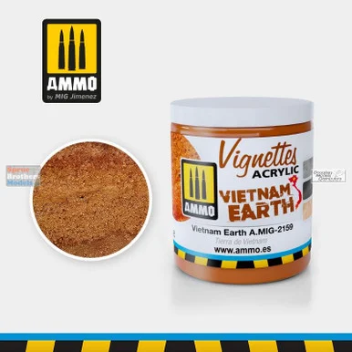 AMM2159 AMMO by Mig Acrylic Vietnam Earth for Vignettes - Vietnam Earth (100ml)