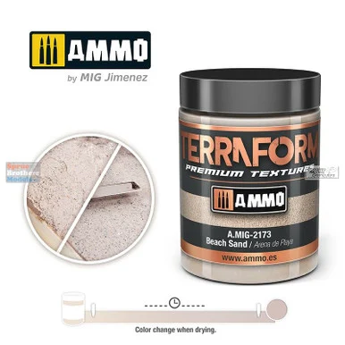 AMM2173 AMMO by Mig Acrylic Terraform Premium Textures - Beach Sand 100ml