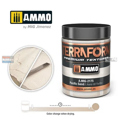 AMM2175 AMMO by Mig Acrylic Terraform Premium Textures - Pacific Sand 100ml