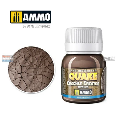 AMM2185 AMMO by Mig Quake Crackle Creator Textures - Baked Earth 40ml