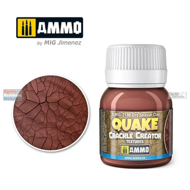 AMM2186 AMMO by Mig Quake Crackle Creator Textures - Dry Season Clay 40ml