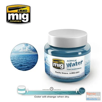AMM2201 AMMO by Mig Acrylic Water for Dioramas - Pacific Waters (250ml)