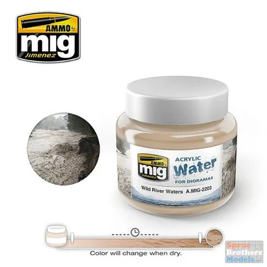 AMM2203 AMMO by Mig Acrylic Water for Dioramas - Wild River Waters (250ml)