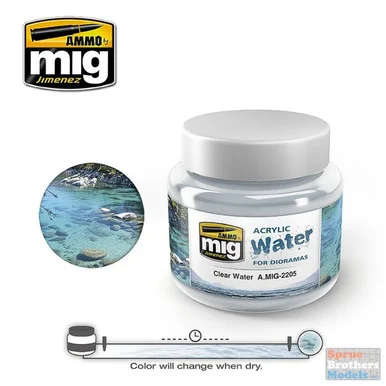 AMM2205 AMMO by Mig Acrylic Water for Dioramas - Clear Water (250ml)