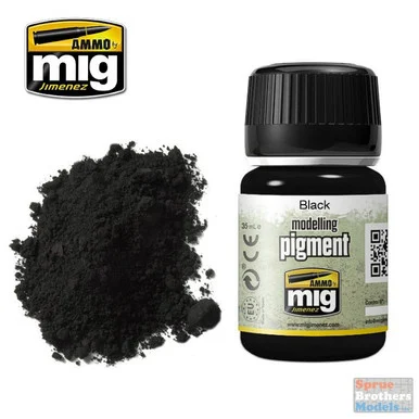 AMM3001 AMMO by Mig Modelling Pigment - Black