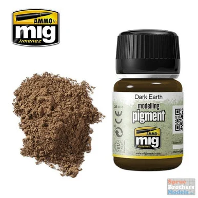 AMM3007 AMMO by Mig Modelling Pigment - Dark Earth