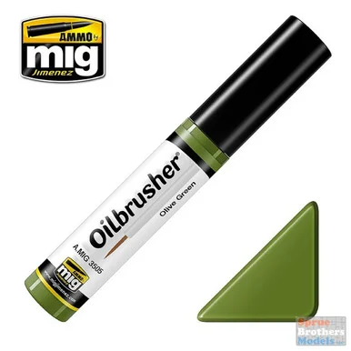 AMM3505 AMMO by Mig Oilbrusher - Olive Green