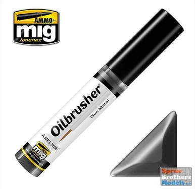 AMM3535 AMMO by Mig Oilbrusher - Gun Metal
