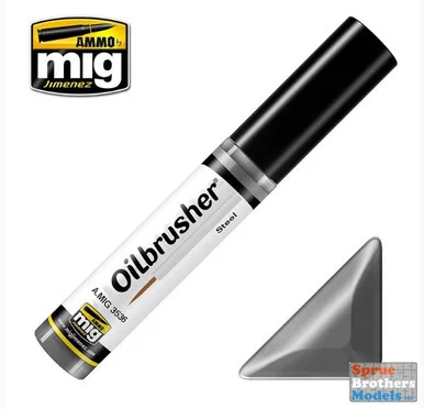 AMM3536 AMMO by Mig Oilbrusher - Steel