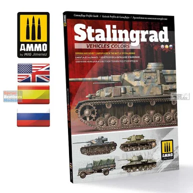 AMM6146 AMMO by Mig - Stalingrad Vehicles Colors - German and Russian Camouflages in the Battle of Stalingrad