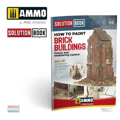 AMM6510 AMMO by Mig Solution Book - How To Paint Brick Buildings