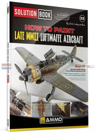 AMM6535 AMMO by Mig Solution Book - How To Paint Late WW2 Luftwaffe Aircraft [Black Edition]