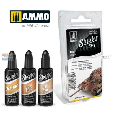 AMM7324 AMMO by Mig Shader Set - Rust