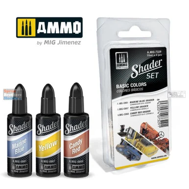 AMM7329 AMMO by Mig Shader Set - Basic Colors