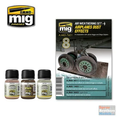 AMM7421 AMMO by Mig - Air Weathering Set: Airplanes Dust Effects