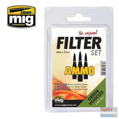 AMM7452 AMMO by Mig Filter Set - Green Vehicles
