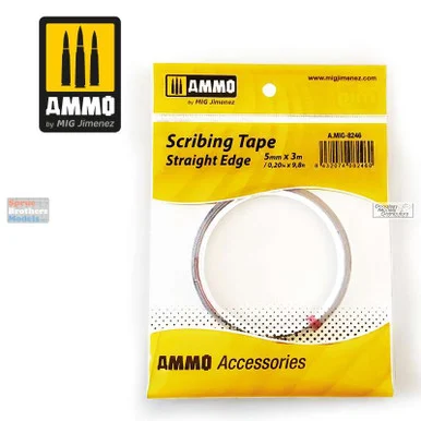 AMM8246 AMMO by Mig - Scribing Tape Straight Edge 5mm x 3m (0.2in x 9.8 ft)